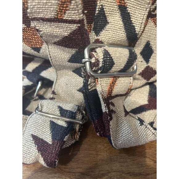 Raj Hedda Woven Backpack Bag Aztec Indian Boho Laptop Bag Day Pack NWOT - Picture 4 of 8